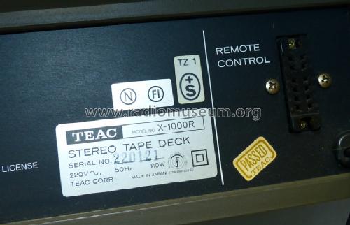 X-10R R-Player TEAC; Tokyo, build 1979/1980, 9 pictures, Japan