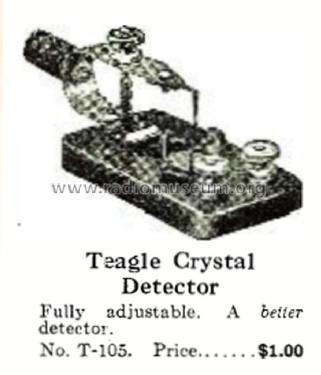 Teagle Crystal Detector No. T-105; Teagle Co., The; (ID = 2090399) Radio part