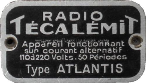 Atlantis ; Técalémit Radio; (ID = 713154) Radio