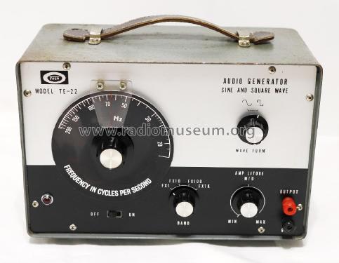Audio Generator TE-22; Tech Instruments Co. (ID = 3003439) Equipment