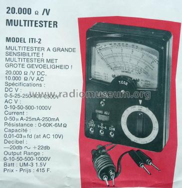 Multitester ITI-2; Tech Instruments Co. (ID = 2998450) Equipment