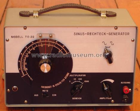 Audio Generator TE-22; Tech Instruments Co. (ID = 415051) Equipment