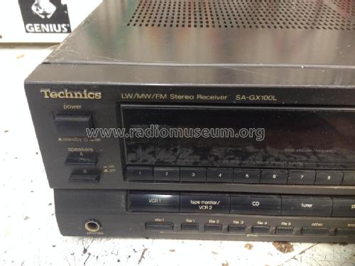 AM/FM Stereo Receiver SA-GX100; Technics brand (ID = 2033705) Radio