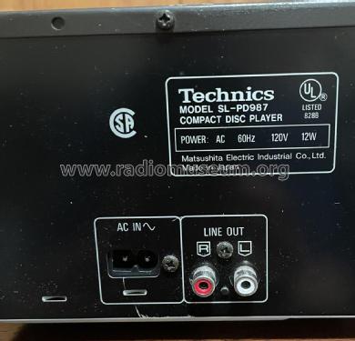 Compact Disc Changer SL-PD987; Technics brand (ID = 2815581) Ton-Bild