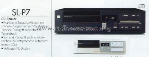 Compact Disc Player SL-P7; Technics brand (ID = 670051) Enrég.-R