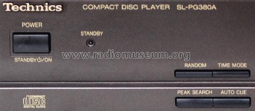 Compact Disc Player SL-PG380A; Technics brand (ID = 1680046) R-Player