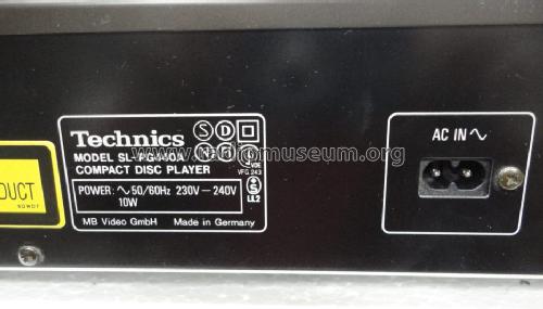 Compact Disc Player SL-PG440A; Technics brand (ID = 1387138) R-Player