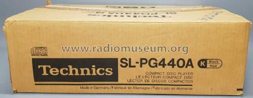 Compact Disc Player SL-PG440A; Technics brand (ID = 2494035) R-Player