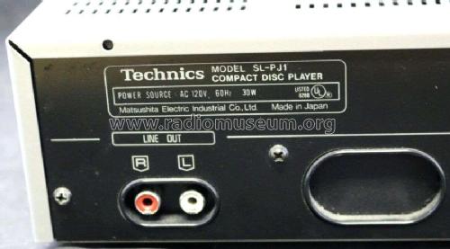 Compact Disc Player SL-PJ1; Technics brand (ID = 2494427) Sonido-V