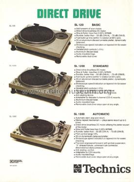 Direct Drive Automatic Player System SL-1300; Technics brand (ID = 3061820) Enrég.-R