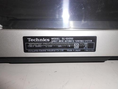 Direct Drive Automatic Turntable System SL-QX200; Technics brand (ID = 2399671) Ton-Bild