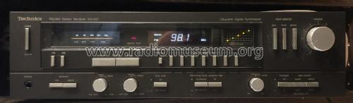 FM/AM Stereo Receiver SA-222; Technics brand (ID = 2898288) Radio