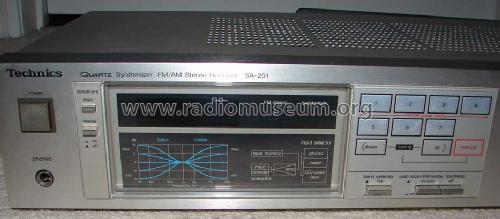 FM/AM Stereo Receiver SA-251; Technics brand (ID = 905416) Radio