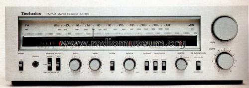 FM/AM Stereo Receiver SA-303; Technics brand (ID = 899957) Radio