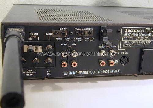 FM/AM Stereo Receiver SA-313; Technics brand (ID = 2290661) Radio