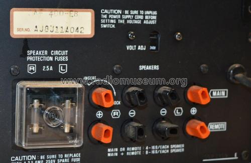 FM/AM Stereo Receiver SA-400; Technics brand (ID = 1920940) Radio
