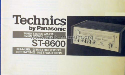 FM/AM Stereo Tuner ST-8600; Technics brand (ID = 2079835) Radio