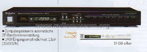 FM/AM Stereo Tuner ST-G3; Technics brand (ID = 670303) Radio
