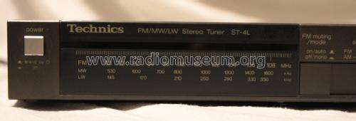 FM/MW/LW Stereo Tuner ST-4L; Technics brand (ID = 2310253) Radio