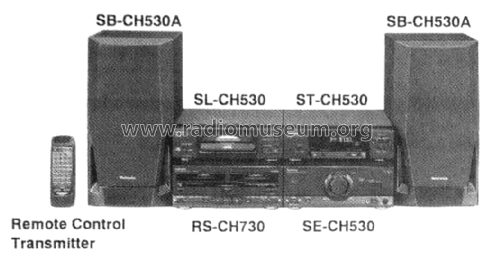 Mini Stereo Component System SC-CH530 SE-CH530 , ST-CH530, SL-CH530, RS-CH730, SB-CH530; Technics brand (ID = 3091115) Ampl/Mixer