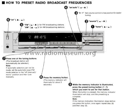 Quartz Synthesizer Digital FM/AM SA-210; Technics brand (ID = 2694334) Radio