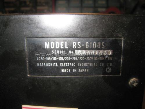 RS-610; Technics brand (ID = 1749604) R-Player