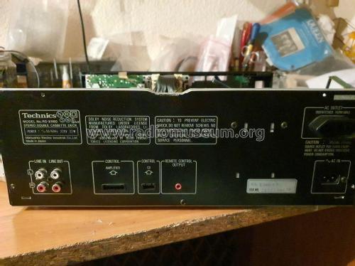 Double Cassette Deck RS-X980; Technics brand (ID = 2999605) Sonido-V