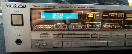 Quartz Synthesizer TV/FM/AM Stereo Receiver SA-360; Technics brand (ID = 2422666) Radio