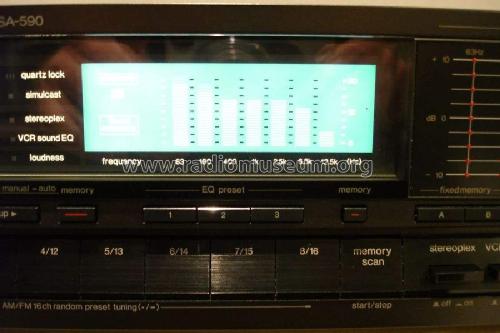 Quartz Synthesizer AM/FM Stereo Receiver SA-590; Technics brand (ID = 2422792) Radio