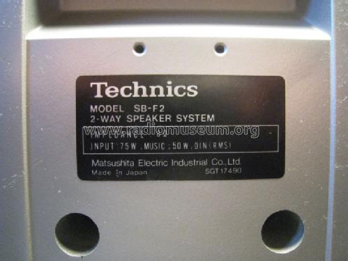 SB-F2; Technics brand (ID = 1662016) Speaker-P