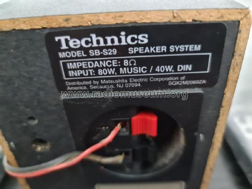 Speaker System Surround Central SB-S29; Technics brand (ID = 2690777) Parlante