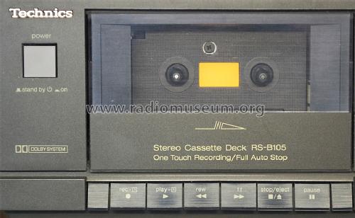 Stereo Cassette Deck RS-B105; Technics brand (ID = 1578454) R-Player