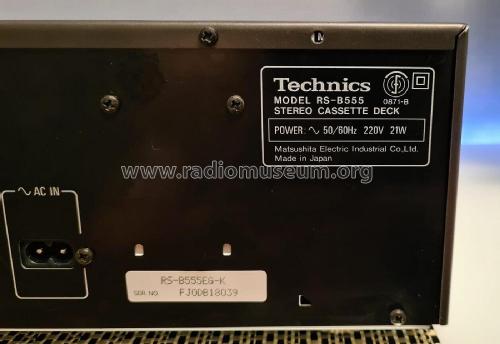 Stereo Cassette Deck RS-B555; Technics brand (ID = 2852526) R-Player