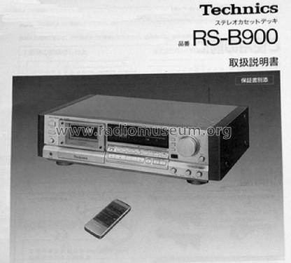 1660135】Technics テクニクス ステレオカセットデッキ RS-B900 bpbd