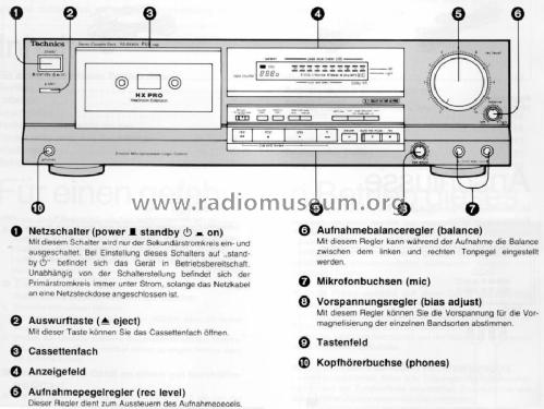 Stereo Cassette Deck RS-BX404; Technics brand (ID = 664056) R-Player