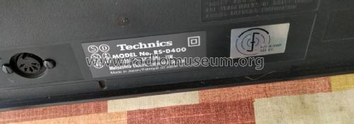 Stereo Cassette Deck RS-D400; Technics brand (ID = 3087263) R-Player