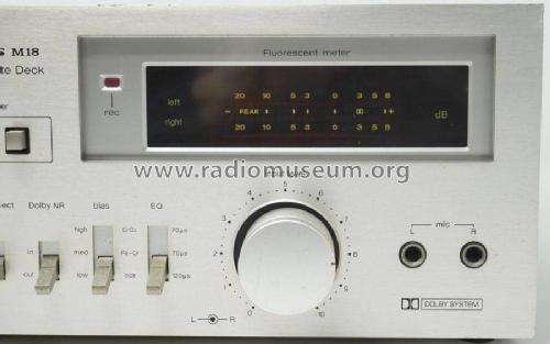 Stereo Cassette Deck RS-M18; Technics brand (ID = 2332182) R-Player