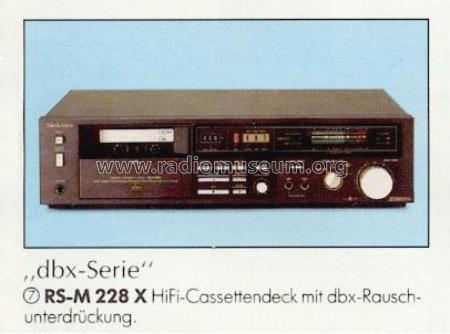 Stereo Cassette Deck RS-M228X; Technics brand (ID = 659855) R-Player