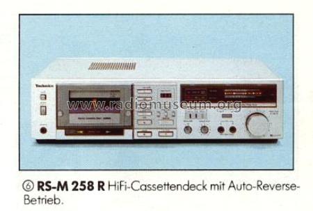 Stereo Cassette Deck RS-M258R; Technics brand (ID = 659854) R-Player
