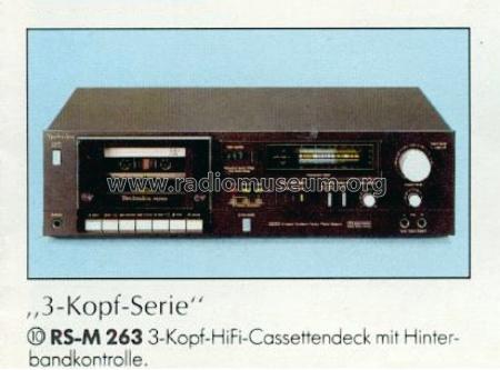 Stereo Cassette Deck RS-M263; Technics brand (ID = 659862) R-Player