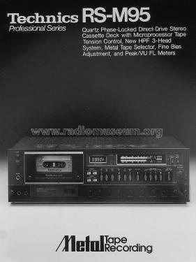 Stereo Cassette Deck RS-M95; Technics brand (ID = 2806465) R-Player