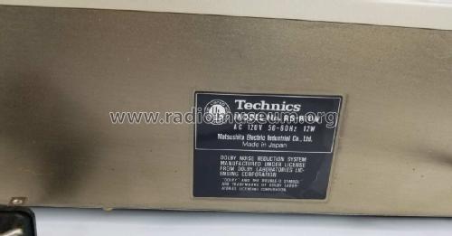 Stereo Double Cassette Deck RS-B11W; Technics brand (ID = 2983723) R-Player