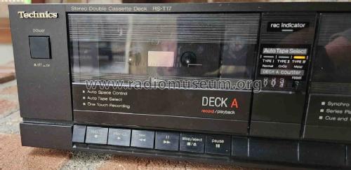 Stereo Double Cassette Deck RS-T17-KM; Technics brand (ID = 2983684) R-Player