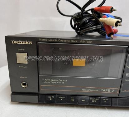 Stereo Double Cassette Deck RS-T920; Technics brand (ID = 2815625) R-Player