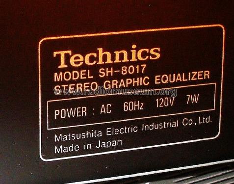 Stereo Frequency Equalizer SH-8017; Technics brand (ID = 1638227) Ampl/Mixer