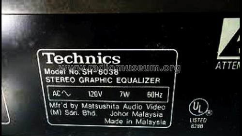 Stereo Graphic Equalizer SH-8038; Technics brand (ID = 1900681) Ampl/Mixer