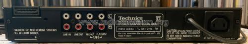 Stereo Graphic Equalizer SH-E5; Technics brand (ID = 2428066) Ampl/Mixer