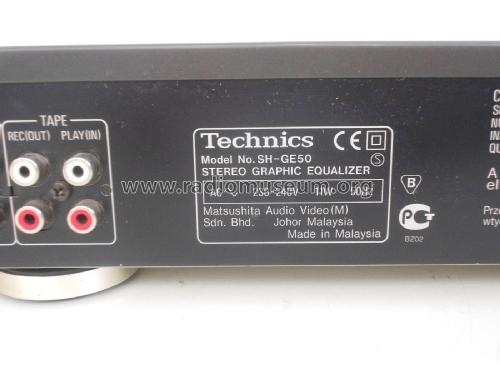 Stereo Graphic Equalizer SH-GE50; Technics brand (ID = 2177683) Ampl/Mixer