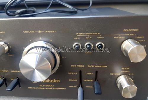 Stereo Integrated Amplifier SU-3500; Technics brand (ID = 2815825) Ampl/Mixer