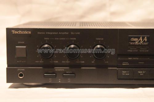 Stereo Integrated Amplifier SU-V40; Technics brand (ID = 1745536) Ampl/Mixer